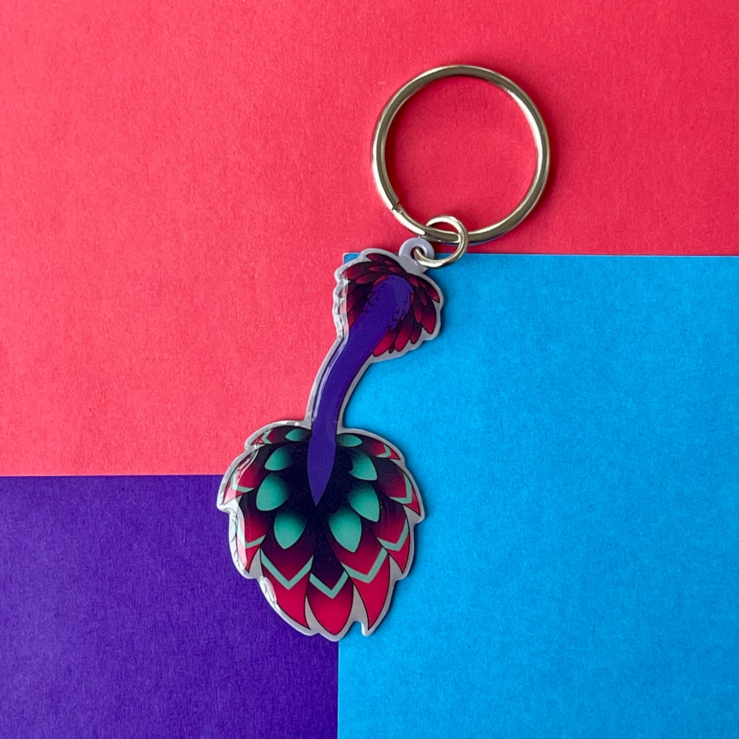 Metal Tail Keychain